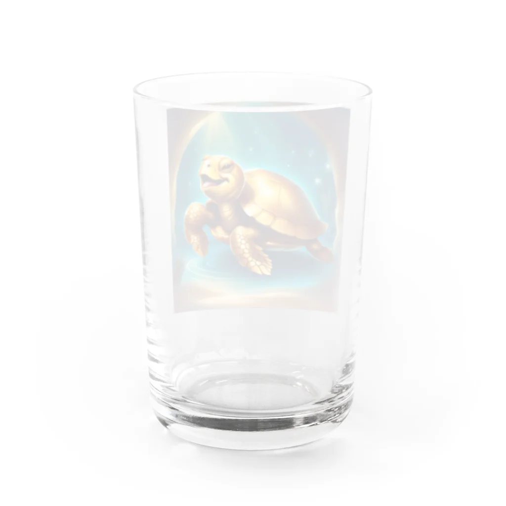 世の中金！！の金亀 Water Glass :back