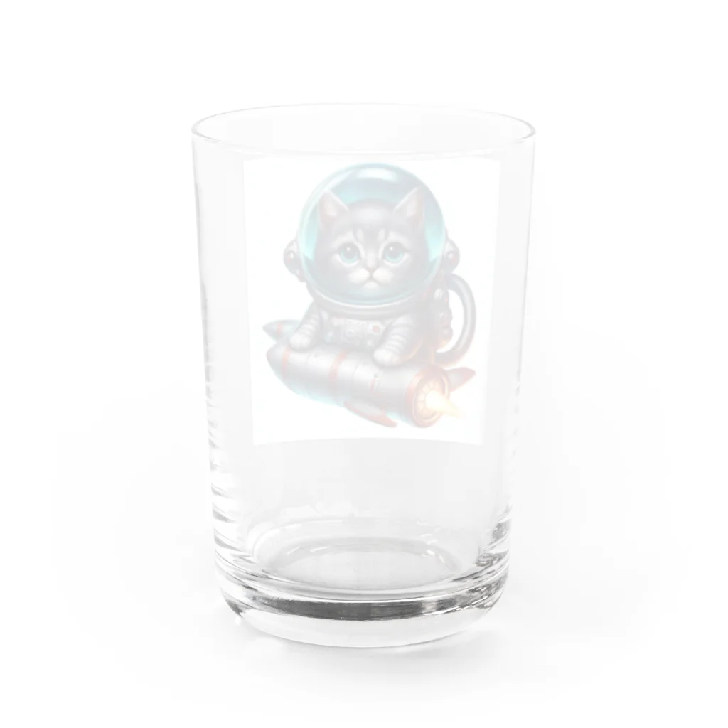 kangekiのスペースにゃんこNo.1 Water Glass :back