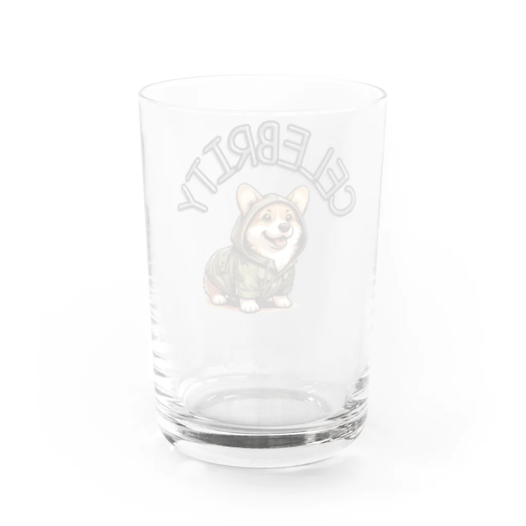 Celebrity Dogs〜セレブリティな犬たち〜のセレブリティ犬　〜コーギー〜 Water Glass :back