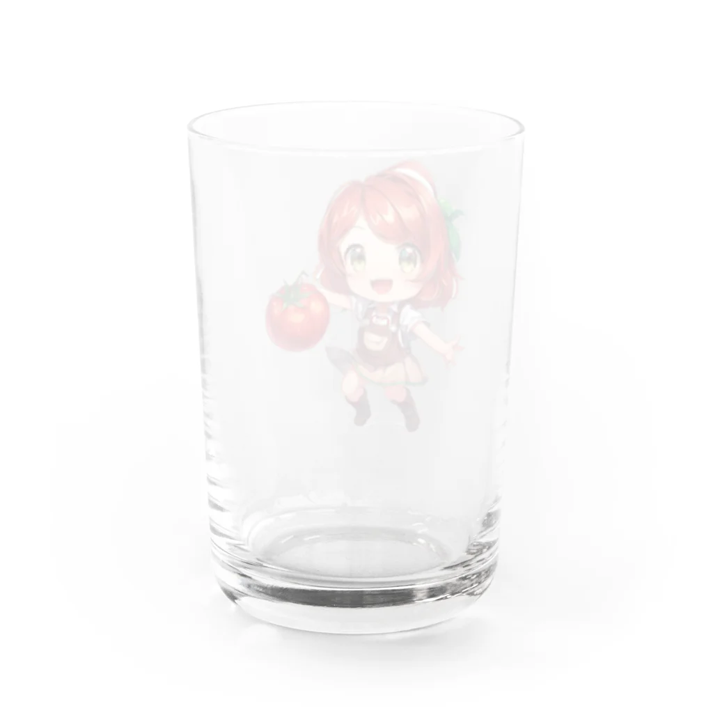 なお by Naos_Azure_Kaleidoscopeの元気なトマミィちゃん Water Glass :back