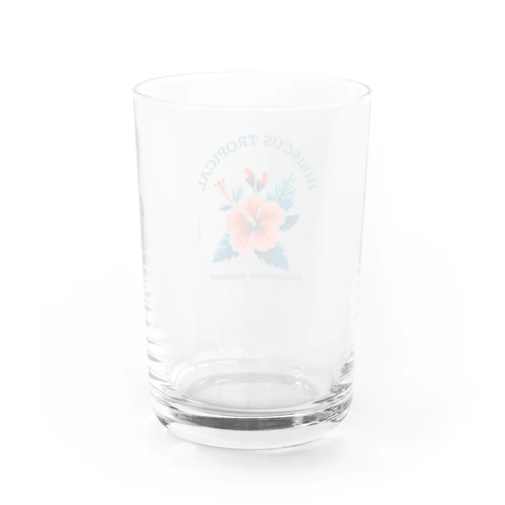 lblのハイビスカス Water Glass :back