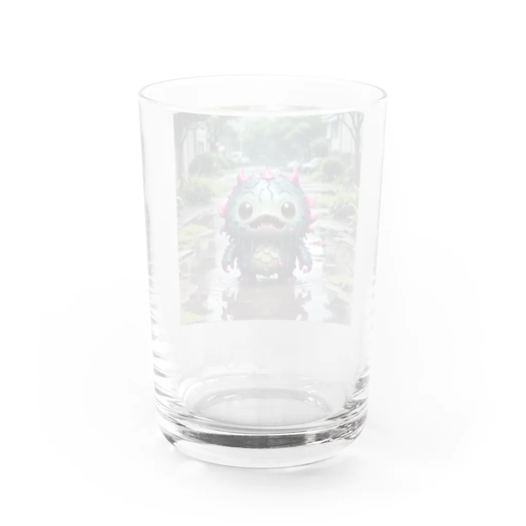 AI妖怪大図鑑の水たまり妖怪　ちゃぷらん Water Glass :back