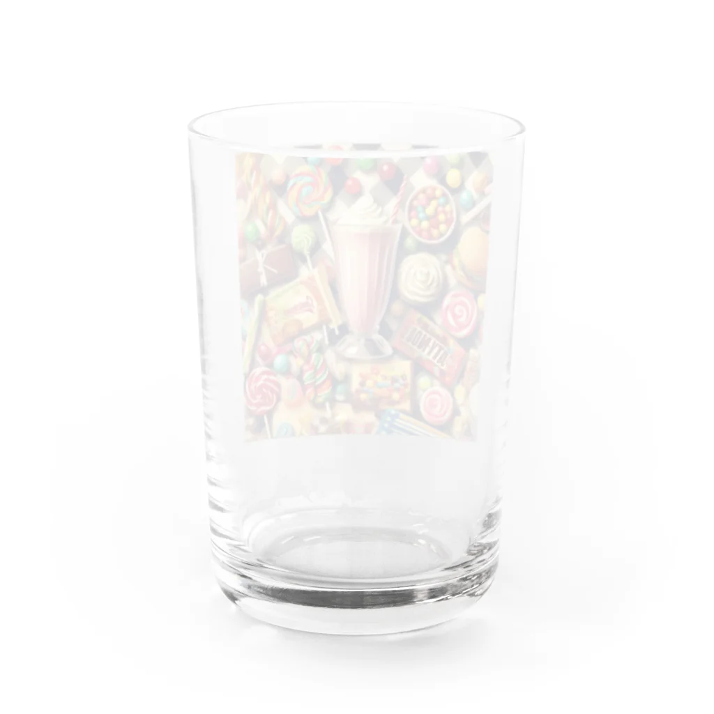 pop50sのsweet pop Water Glass :back