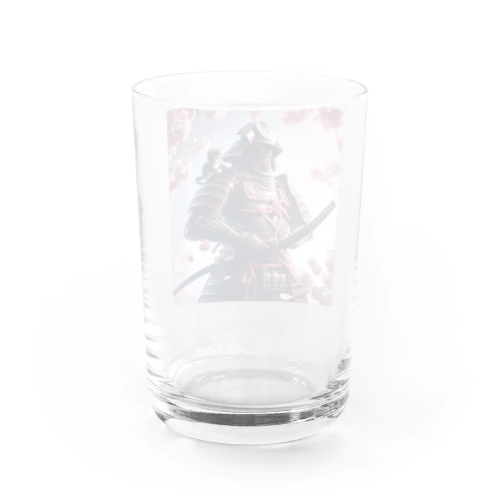 日本文化デザインショップの「侍スピリット」プレミアム侍Tシャツ Water Glass :back