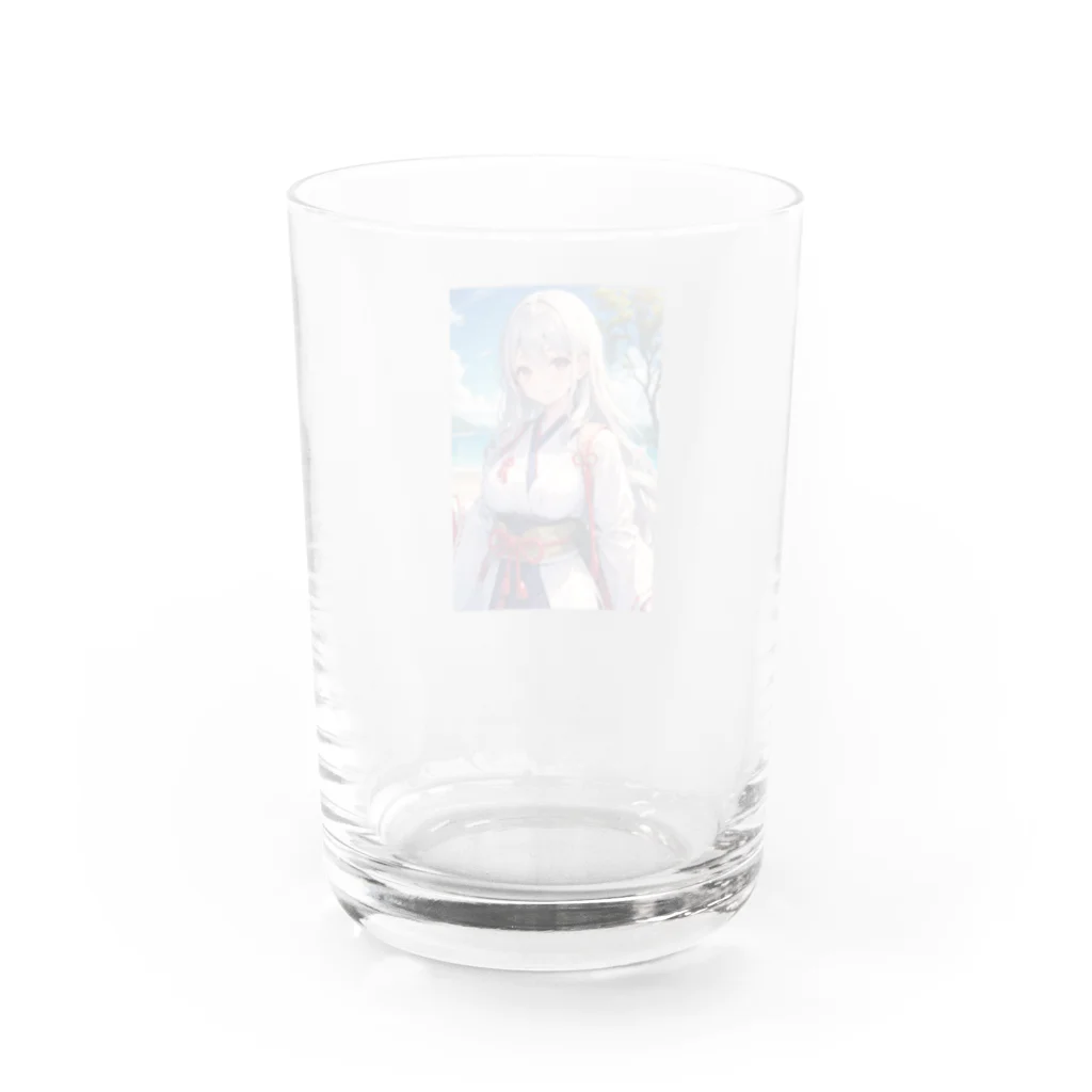 巫女スタぐらむの母性溢れる巫女 Water Glass :back