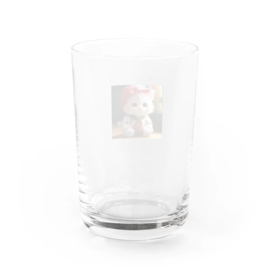 skapon256のもふもふ猫ちゃん Water Glass :back