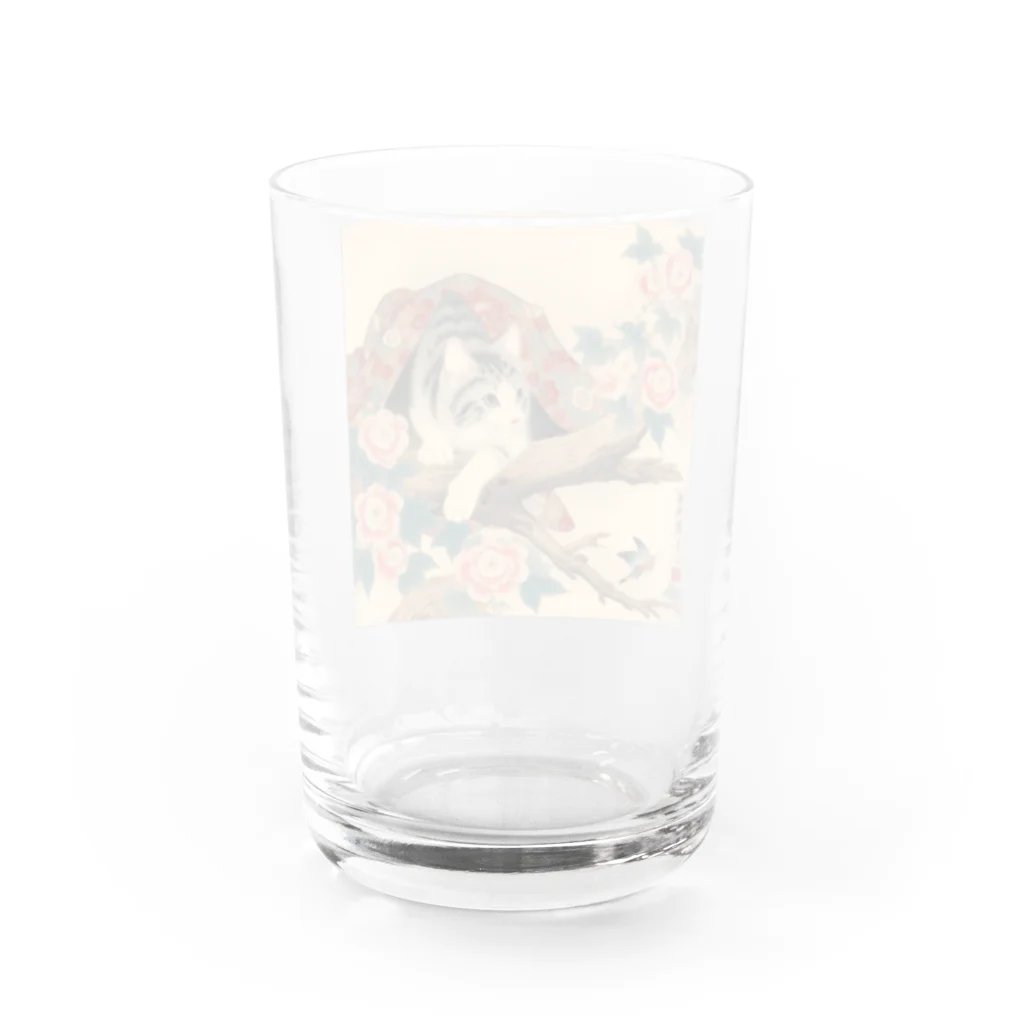 猫LOVE items Noahの猫LOVE items 鯖虎かくれんぼ Water Glass :back