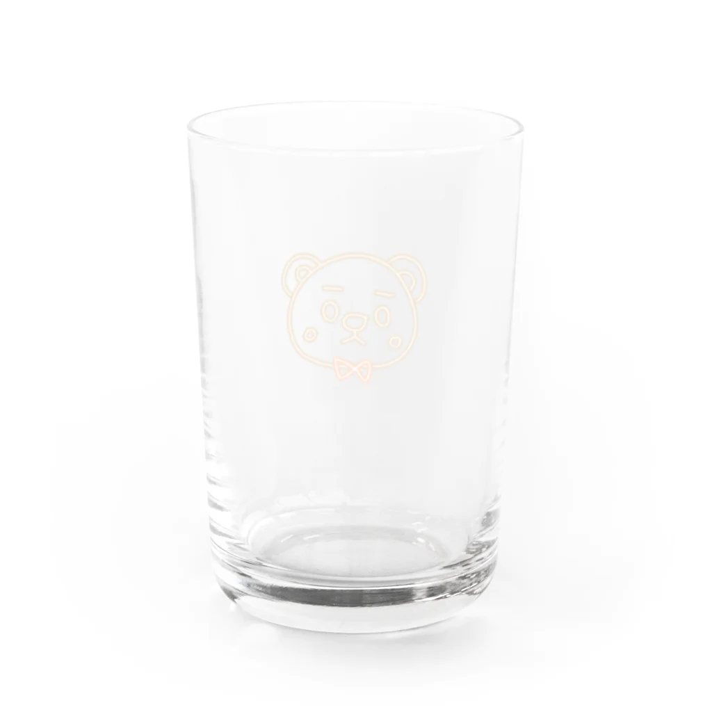 nyan(ΦωΦ)のくままくん Water Glass :back