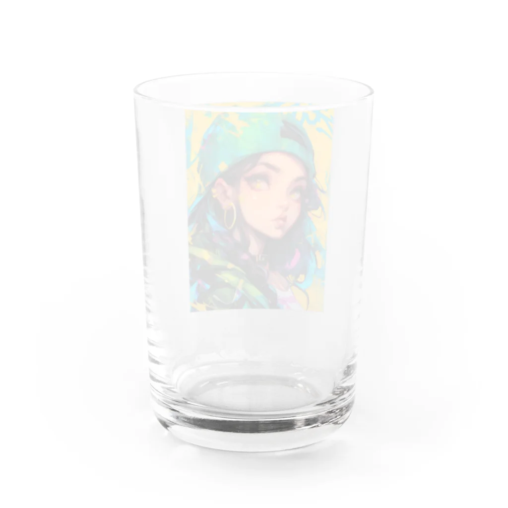 no_mi_Ke08のストリートガールのキャラクター　3 Water Glass :back