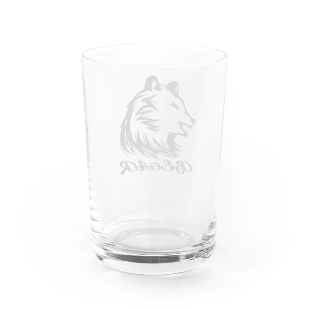 chicodeza by suzuriのベアー　トライバル Water Glass :back