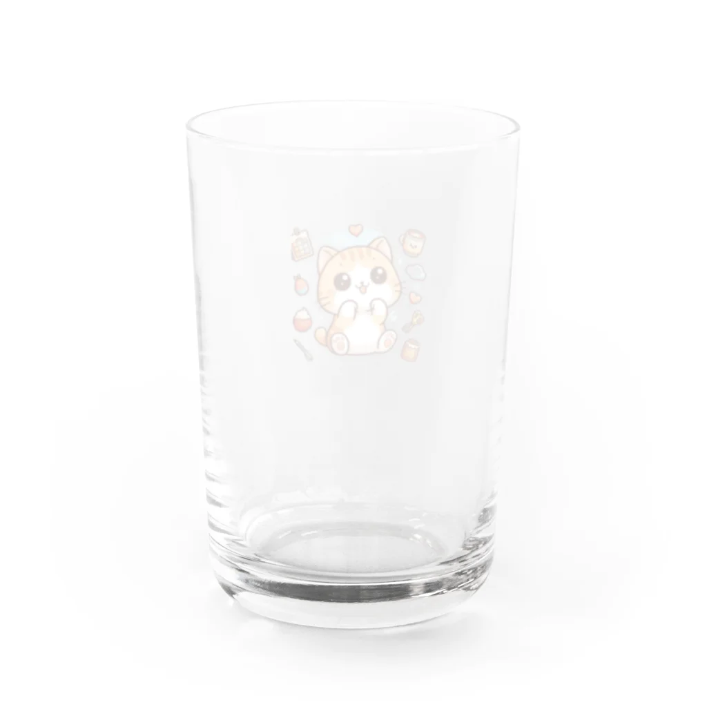 ソラのお店屋さんのもふもふ子猫 Water Glass :back