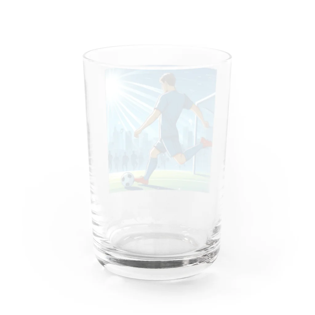 GUNSUNのサッカー Water Glass :back