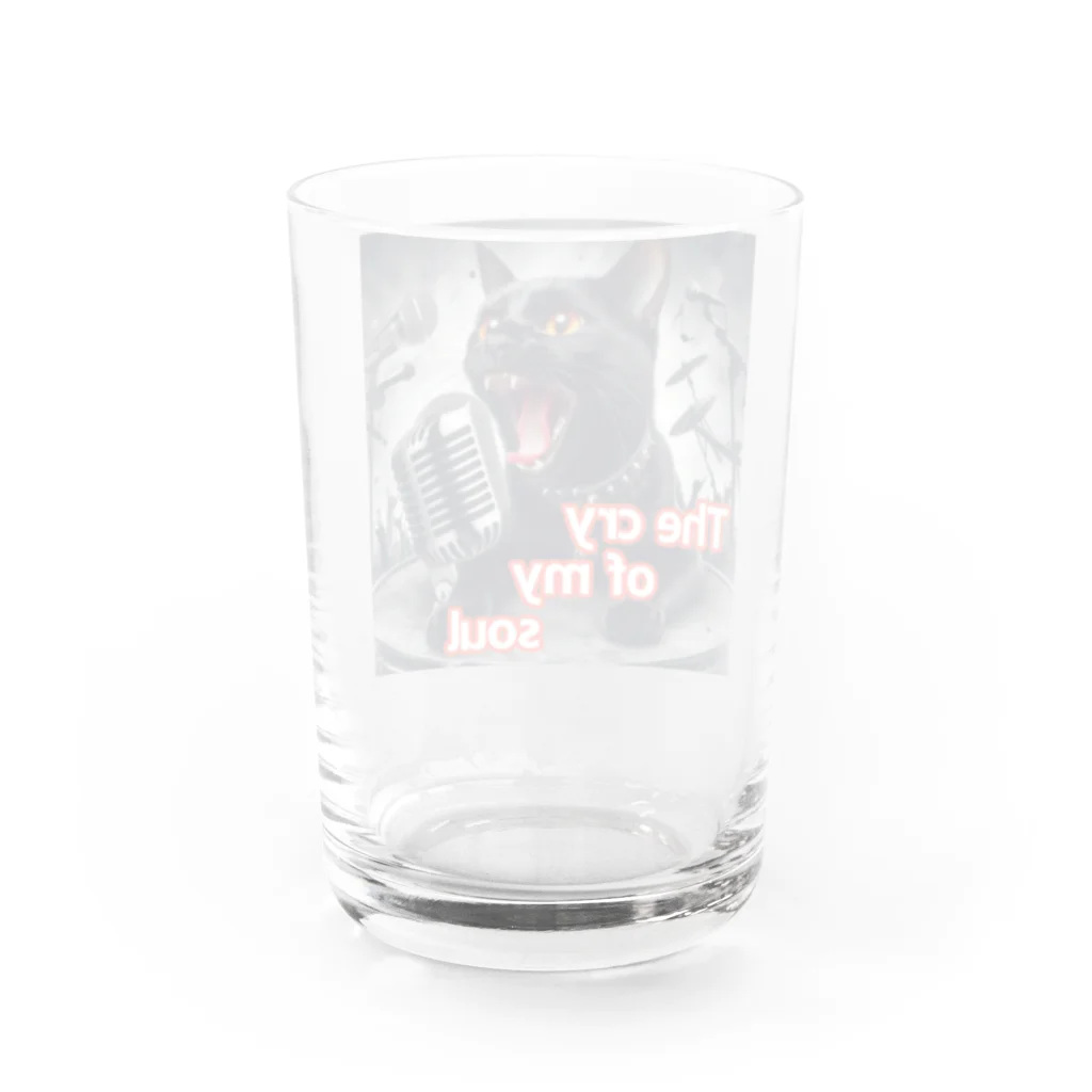 moriyama1981の歌を歌う黒猫 Water Glass :back