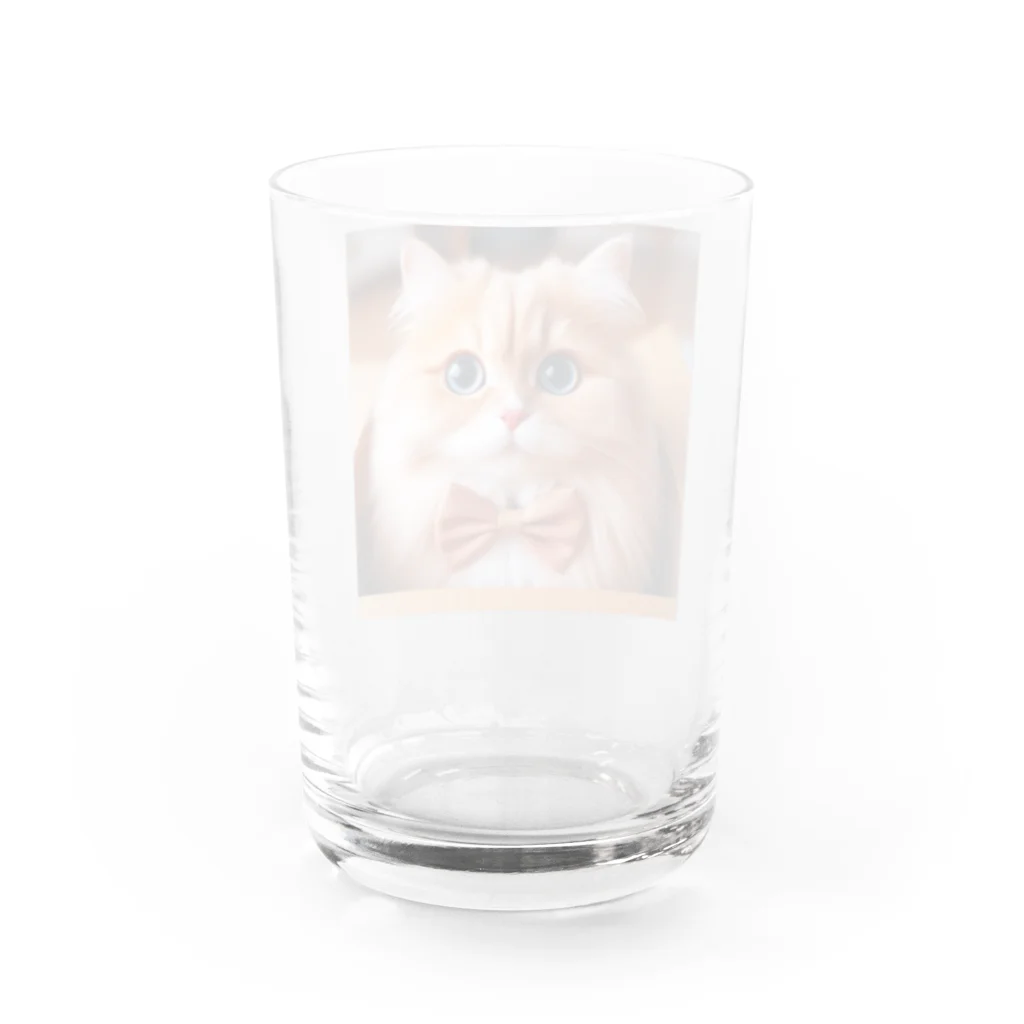 ねこちゃんが大好きなのです。のラブリーな猫ちゃん♪ Water Glass :back