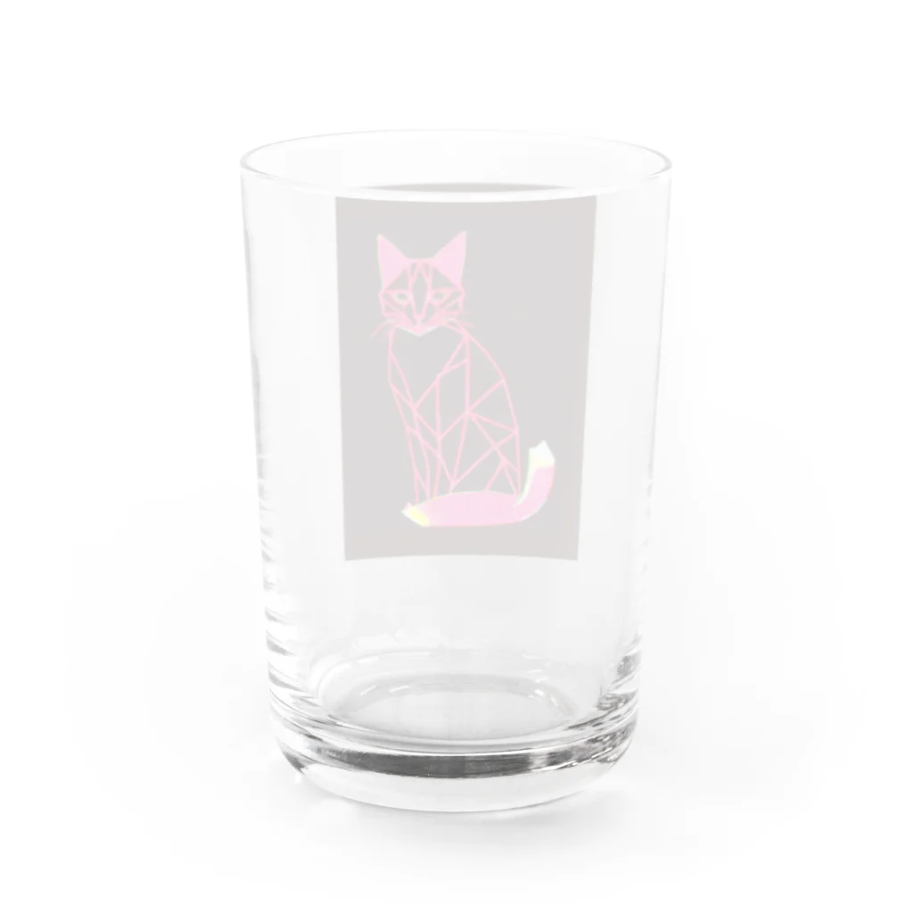 designinglab-itemsのMyaoneon（ミャオネオン） くつしたさん Water Glass :back