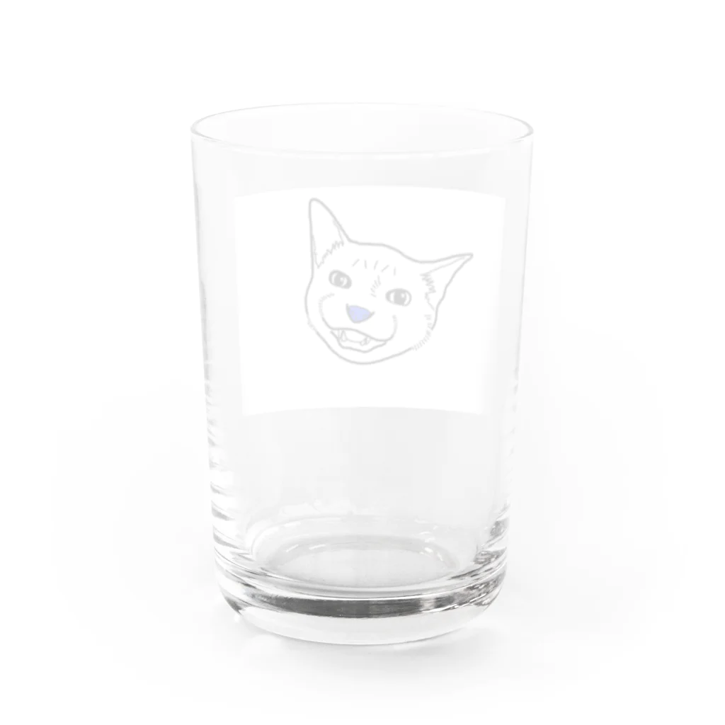 achimaguの鯛ちゃんグッズ（青鯛ちゃん） Water Glass :back