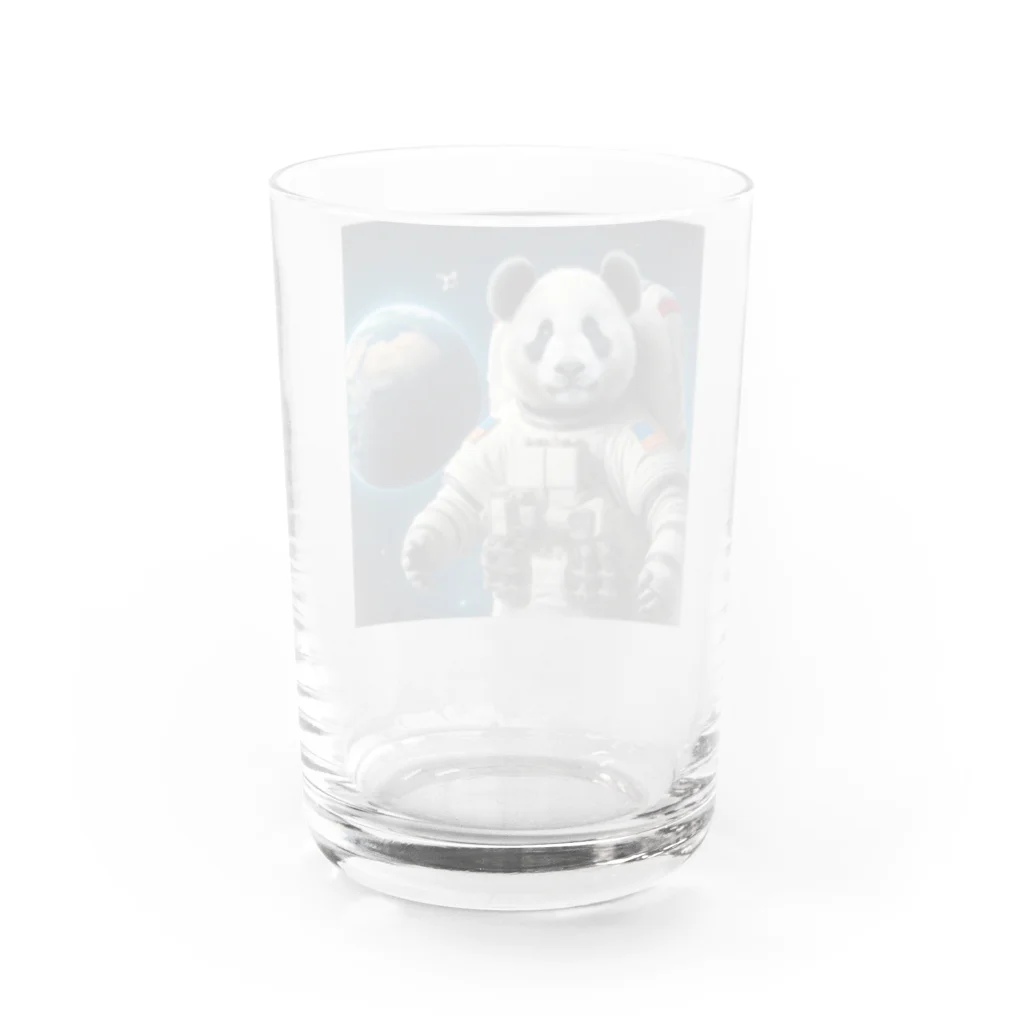 ことまるの宇宙飛行士パンダ Water Glass :back