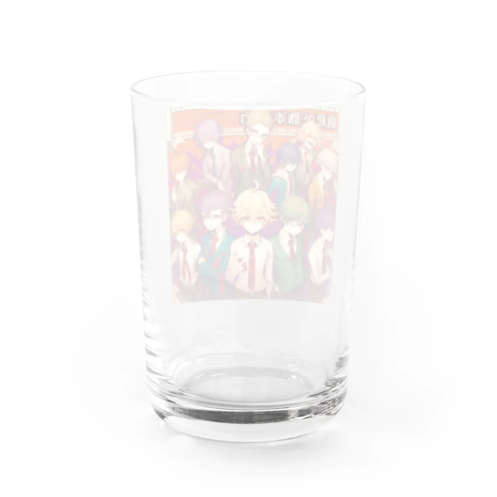 momonekokoのイケメン大集合 Water Glass :back