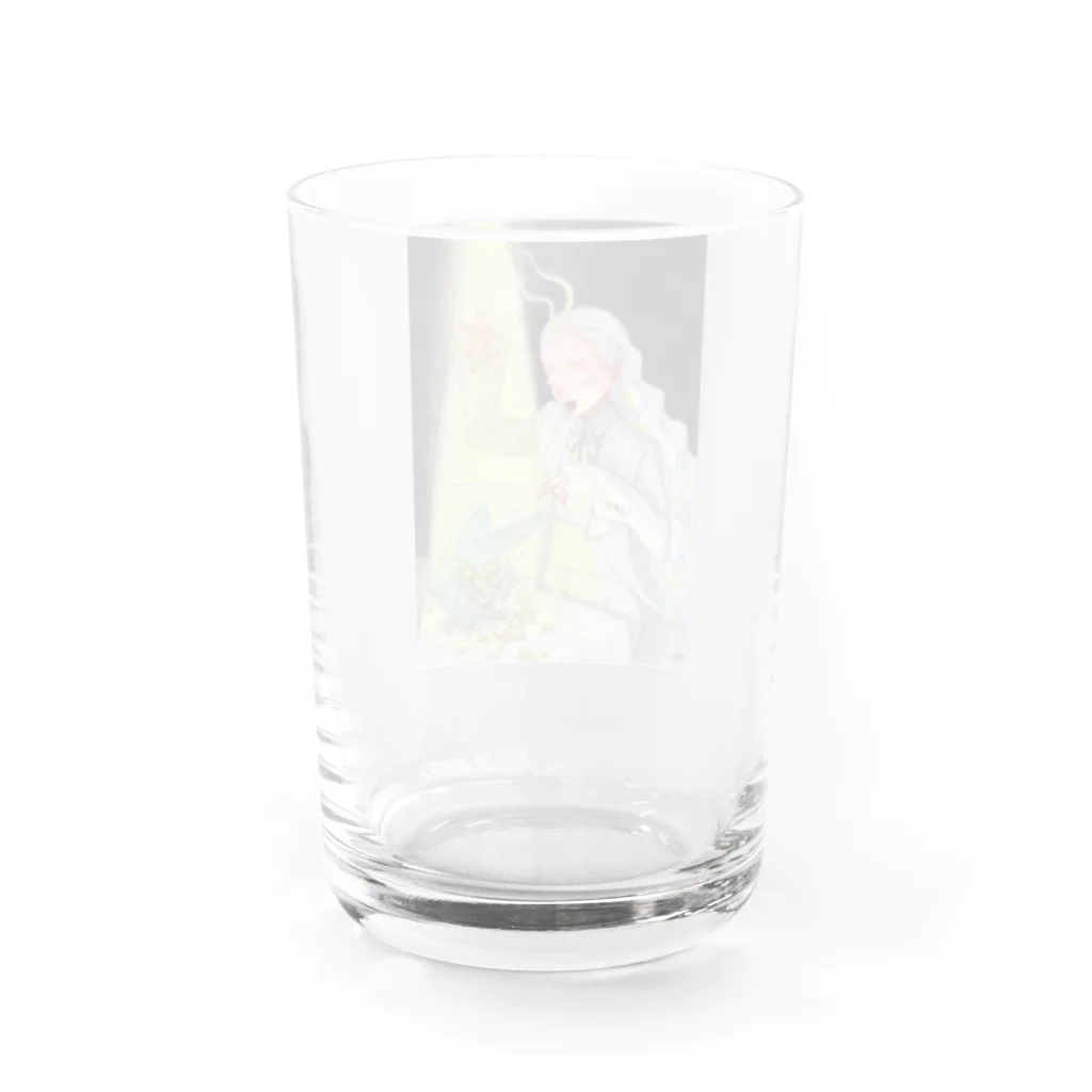 suwamiSHOP SUZURIのすわみ絵画「罰」2024 Water Glass :back