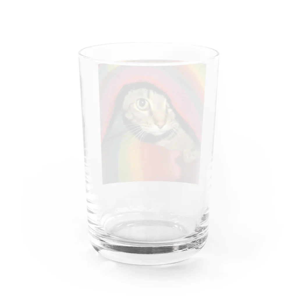 【生涯独身】僕と♀猫アテナのブランケット猫 Water Glass :back