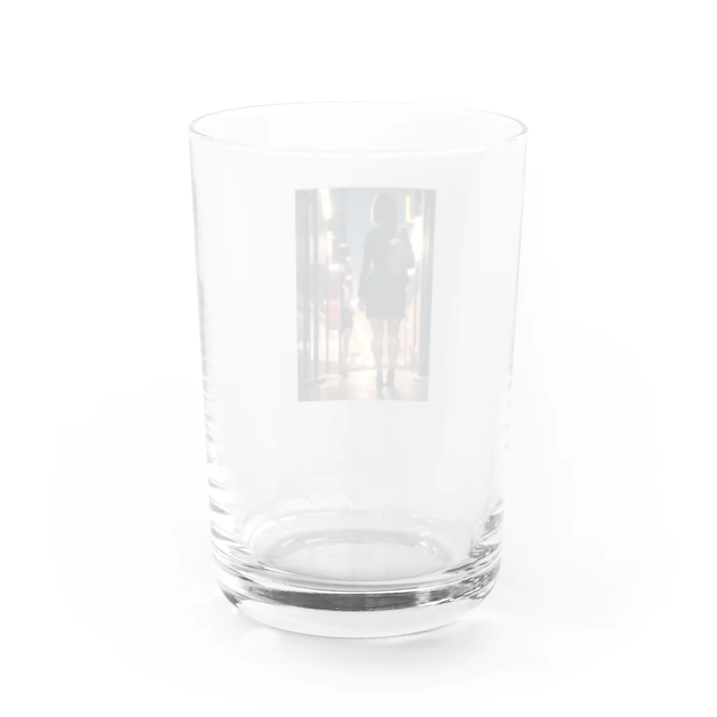 yab-AIの街の静寂 (Nocturnal Solitude) Water Glass :back