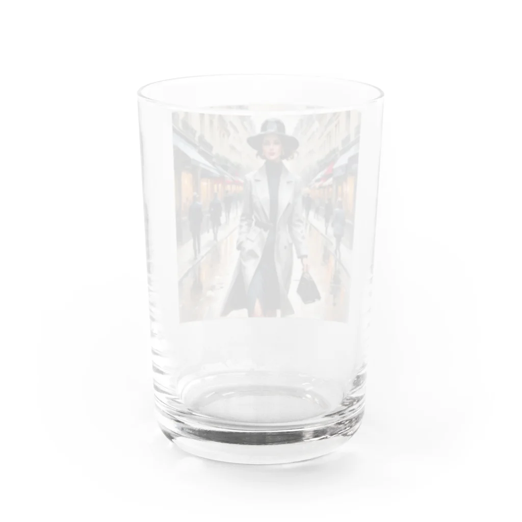 potepokeの"Inspired by Parisian streets" Water Glass :back