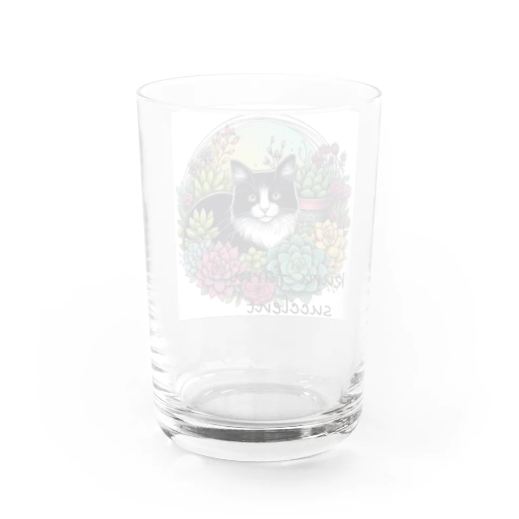 nanamikuru3149の猫と多肉ぱーと2 Water Glass :back