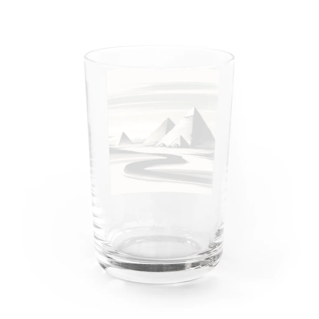 Hey和のピラミッド　世界遺産　日本風 Water Glass :back