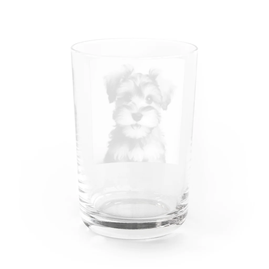 POOどるのミニシュナ Water Glass :back