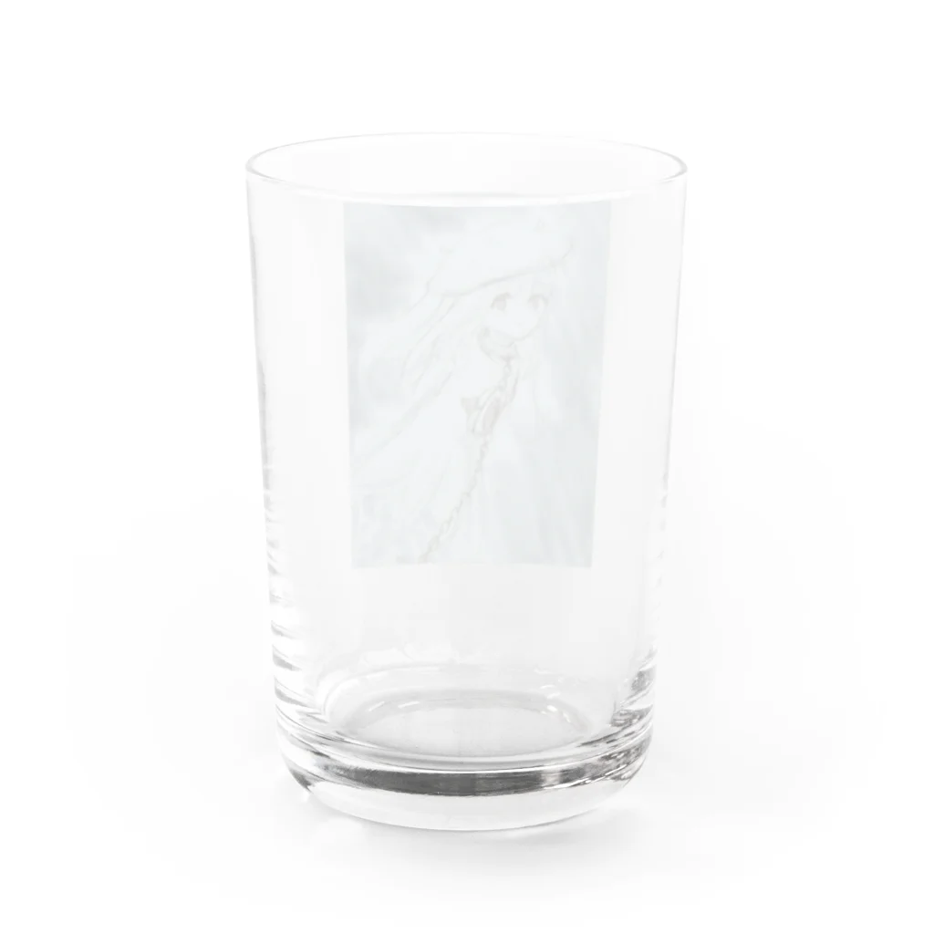 蟾ｪ(ともえ)の機雷クラゲちゃん Water Glass :back