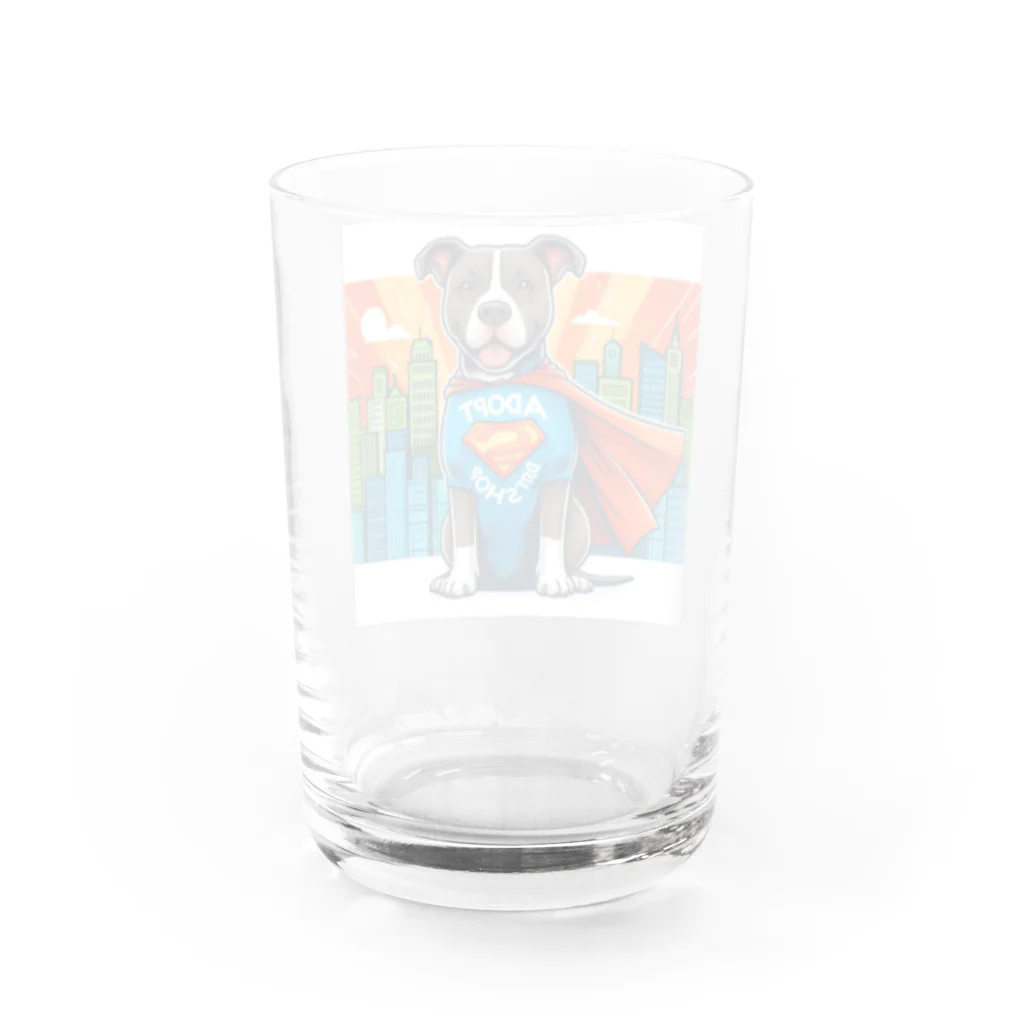 UDKshopのマッスルドッグマン Water Glass :back