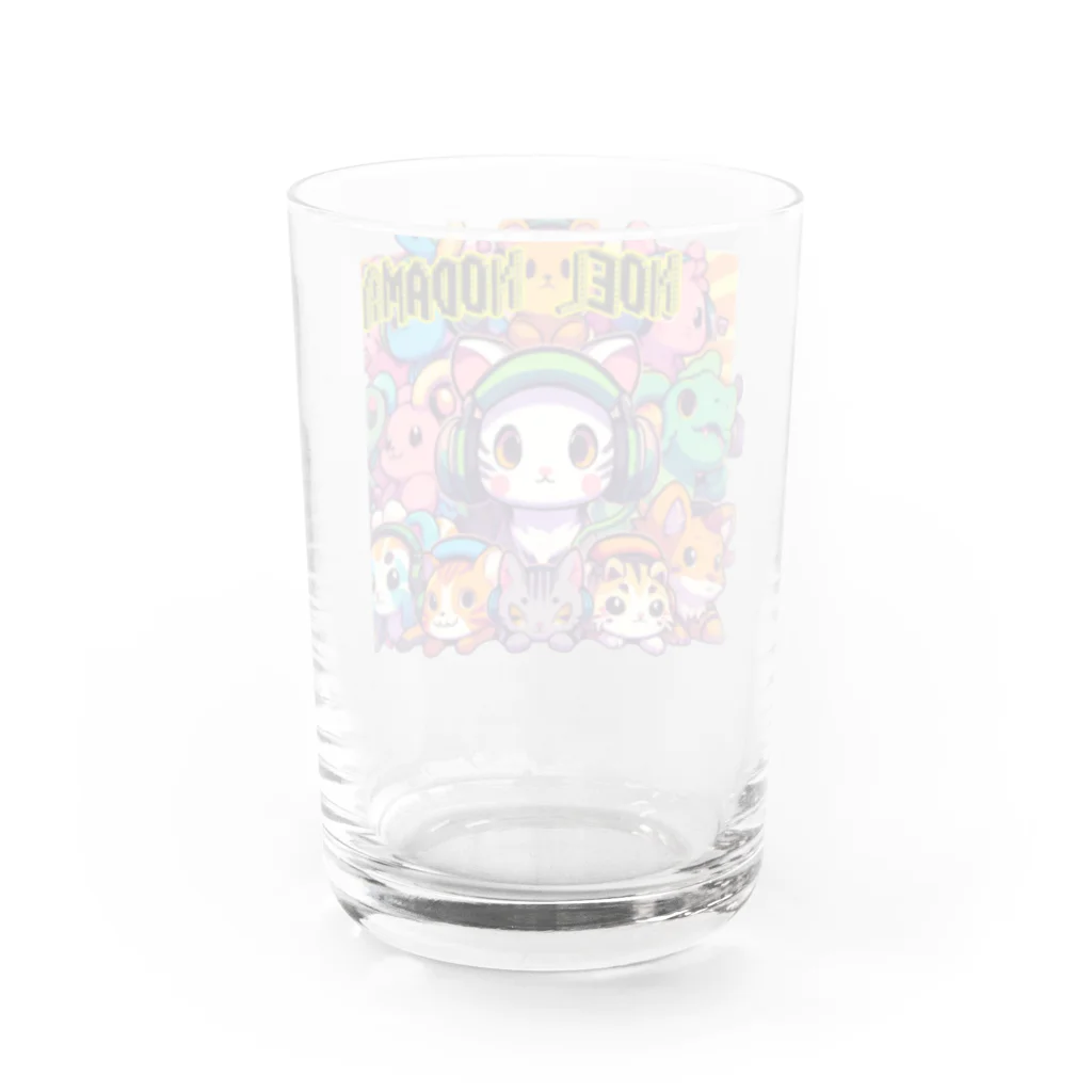 のだまクリエイターズらぼのにゃんアニマル軍団 Water Glass :back