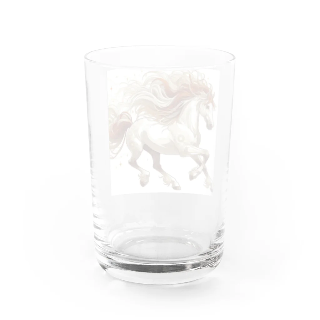 GDWEEDの赤のたてがみ Water Glass :back