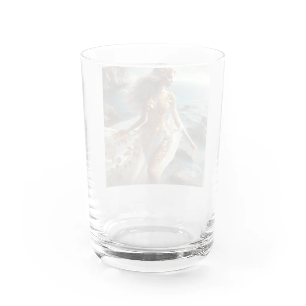 namidamakiの夏の海辺と女神 Water Glass :back