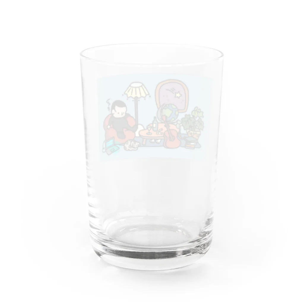 匿名ダンボオクトパス（sasami.）の目を開けたまま寝るみにもな Water Glass :back