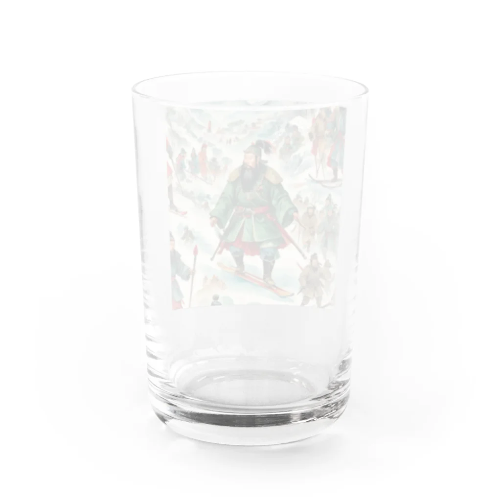 治のスキー関羽 Water Glass :back