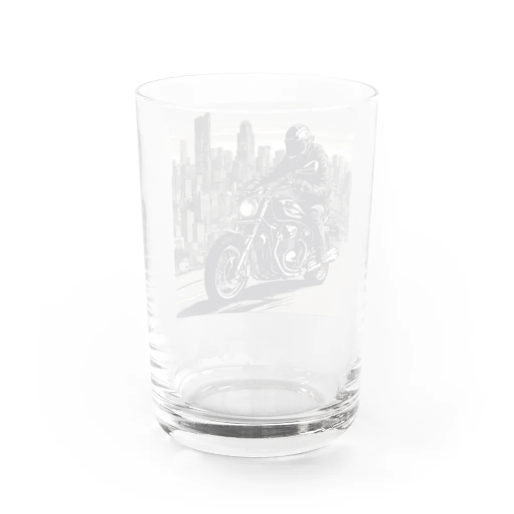 the blue seasonの都市の鼓動を感じるライド Water Glass :back