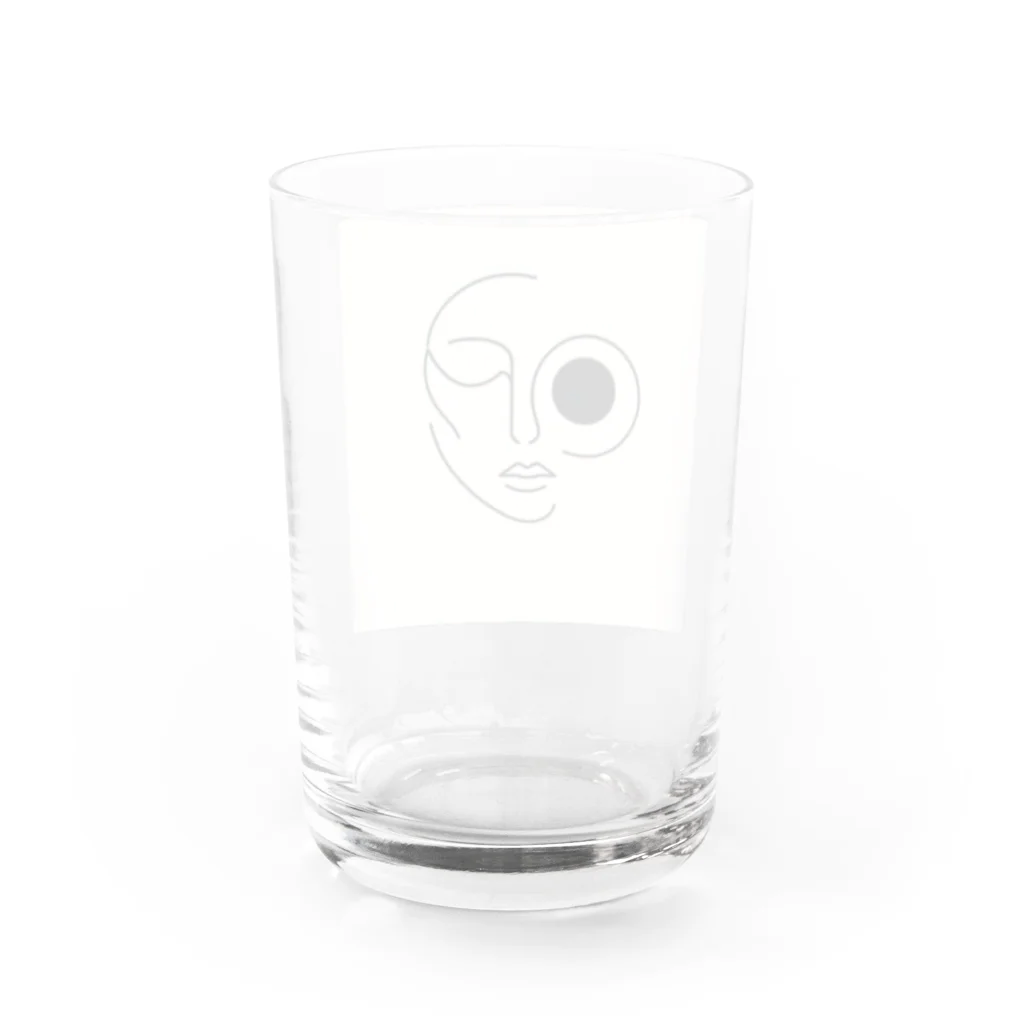 pasupasuの線の人　正面 Water Glass :back