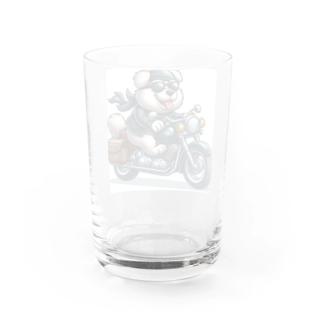 namidamakiのちょい悪オヤジ犬 Water Glass :back