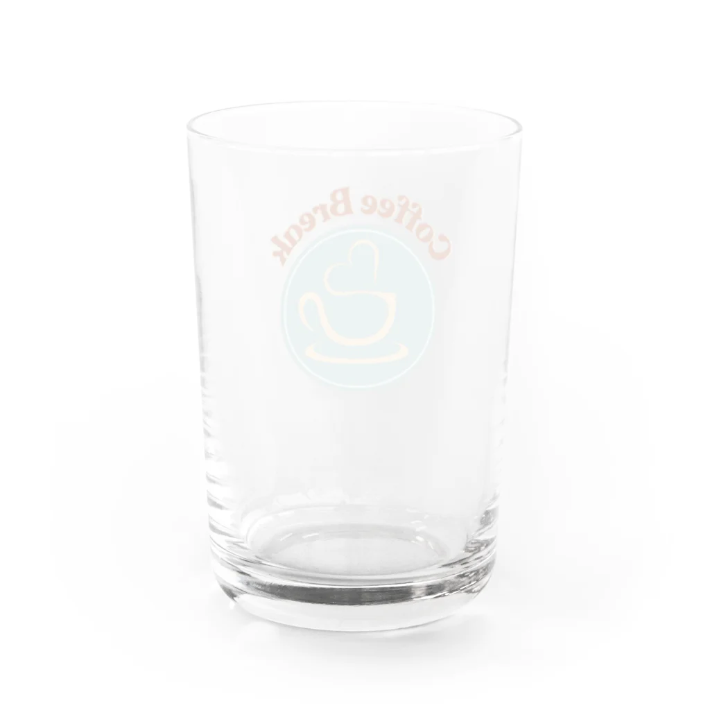 kanoh_artの「coffee break 」ワンポイントTシャツ Water Glass :back