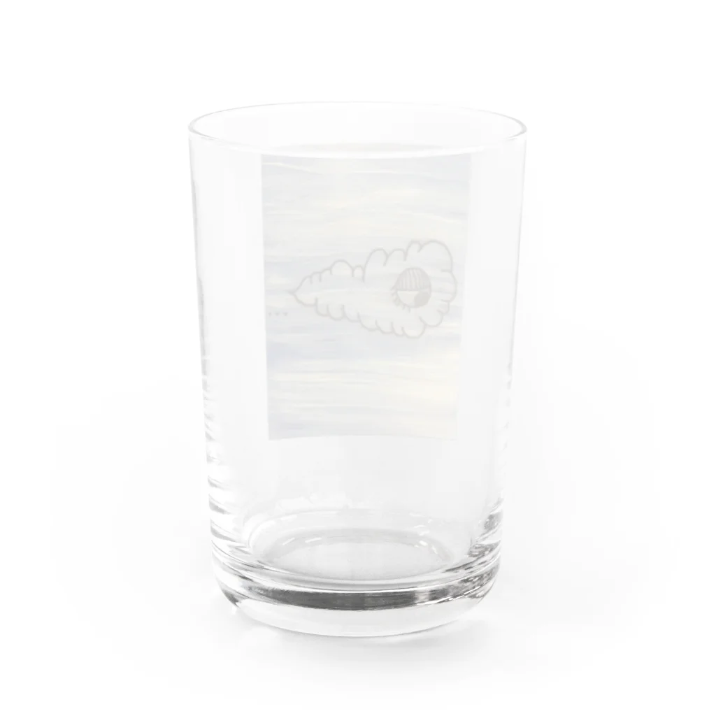 子供画伯知郷(Chiii)goods shopのクモレディーデザイン Water Glass :back