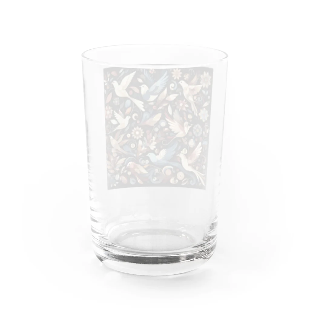 BONZEWORKSの花と鳥1 Water Glass :back