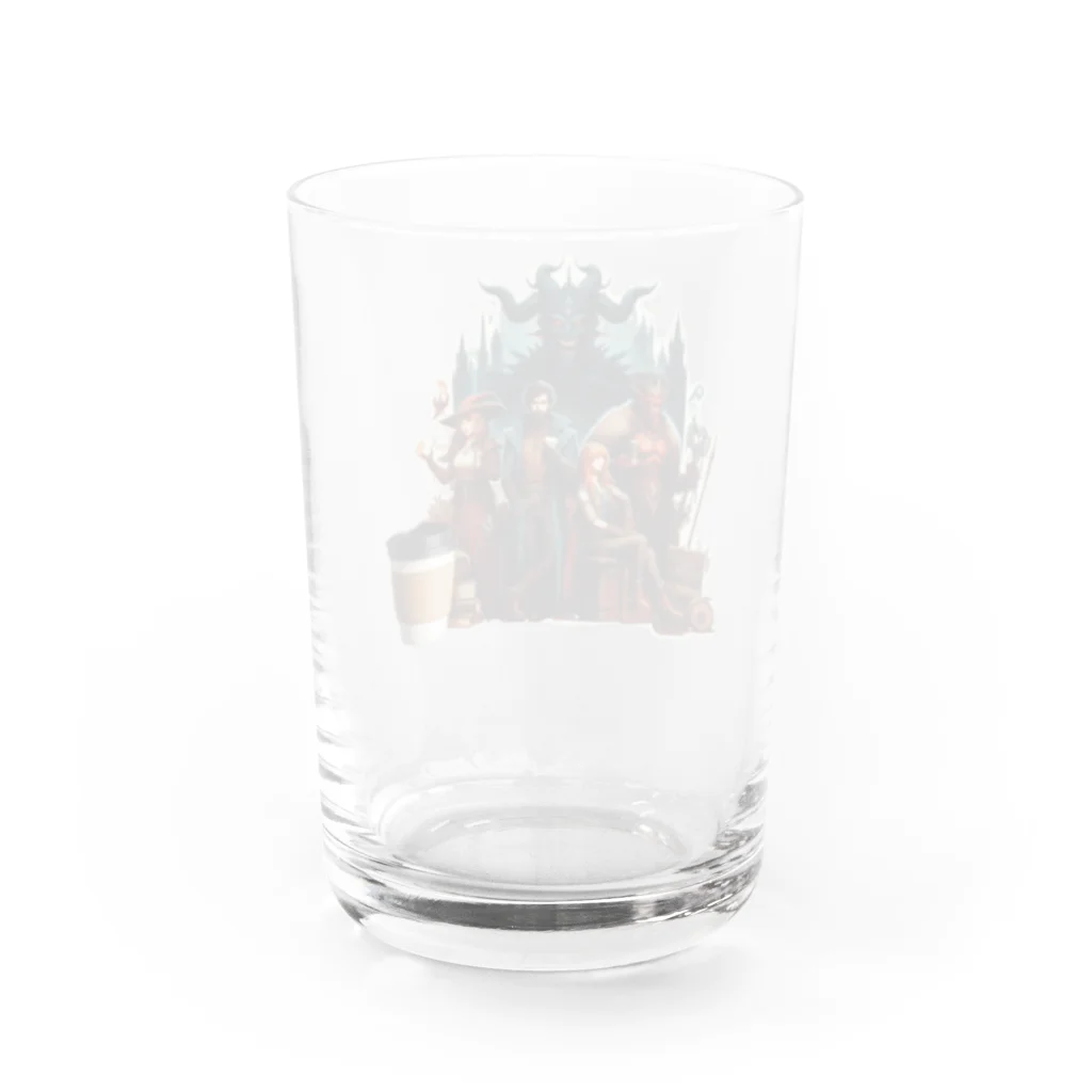 Mamechan2021の戦いの後のコーヒータイム Water Glass :back