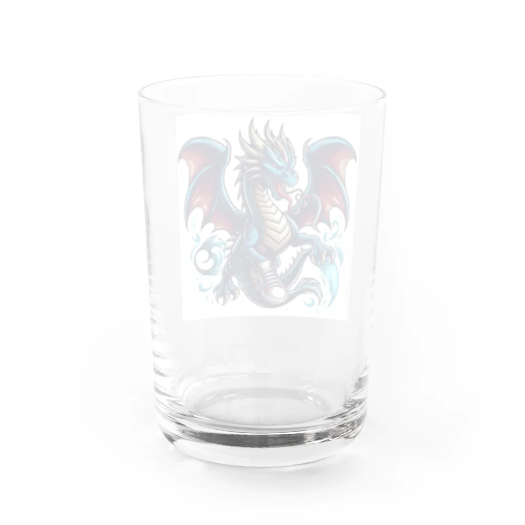 アミュペンのどこか空想的で美しい存在「ドラゴン」 Water Glass :back