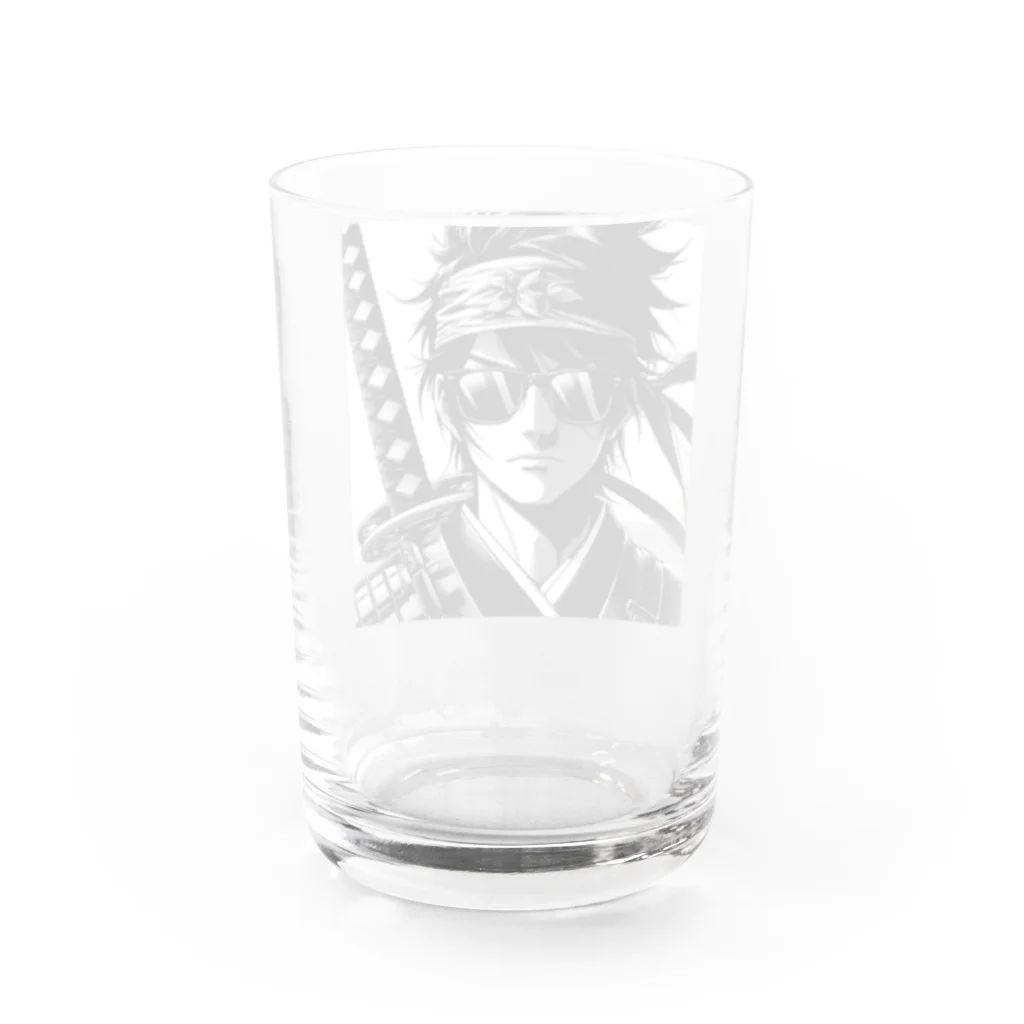 namidamakiのグラサン侍 Water Glass :back