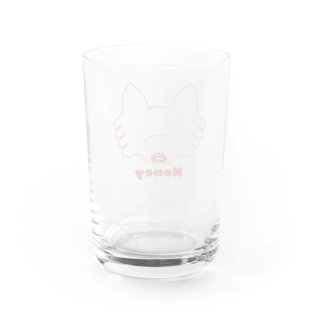 maaya0505のハニー ブラウンライン Water Glass :back