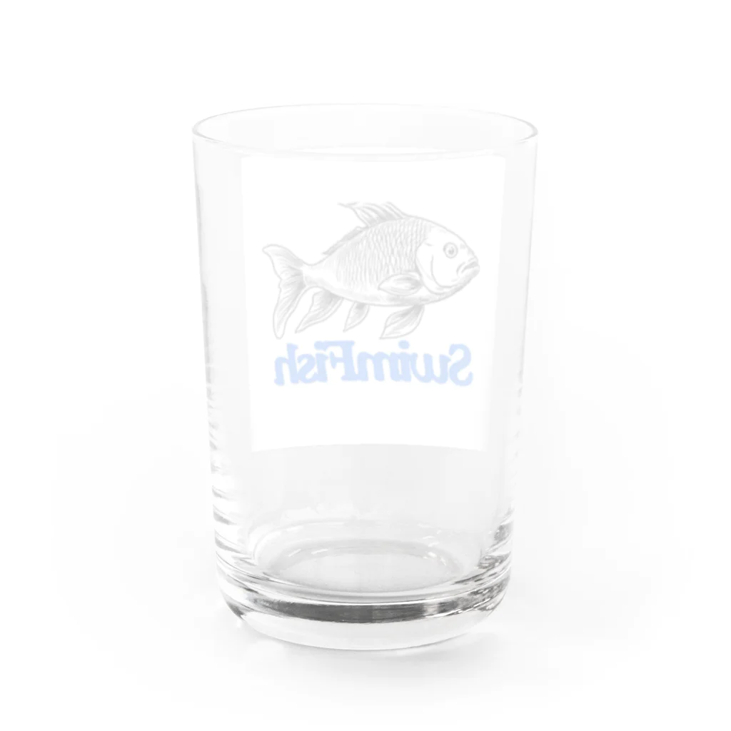 ウェブエンパイアのSwimFish(泳ぐ魚) Water Glass :back