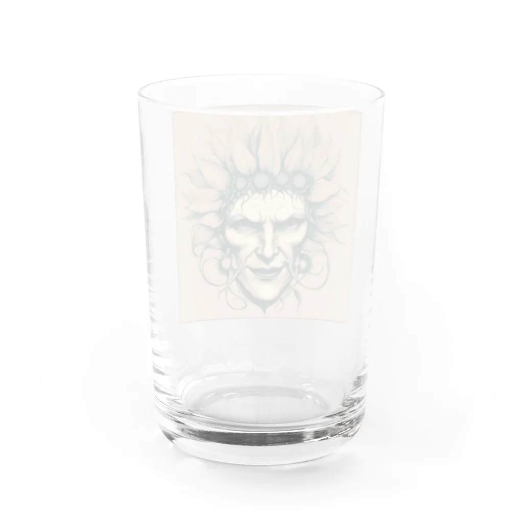 Koutan landの向日葵devil Water Glass :back