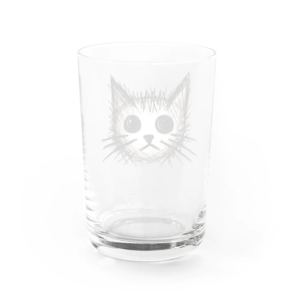 @猫グッズ製作所のねこ落書き Water Glass :back