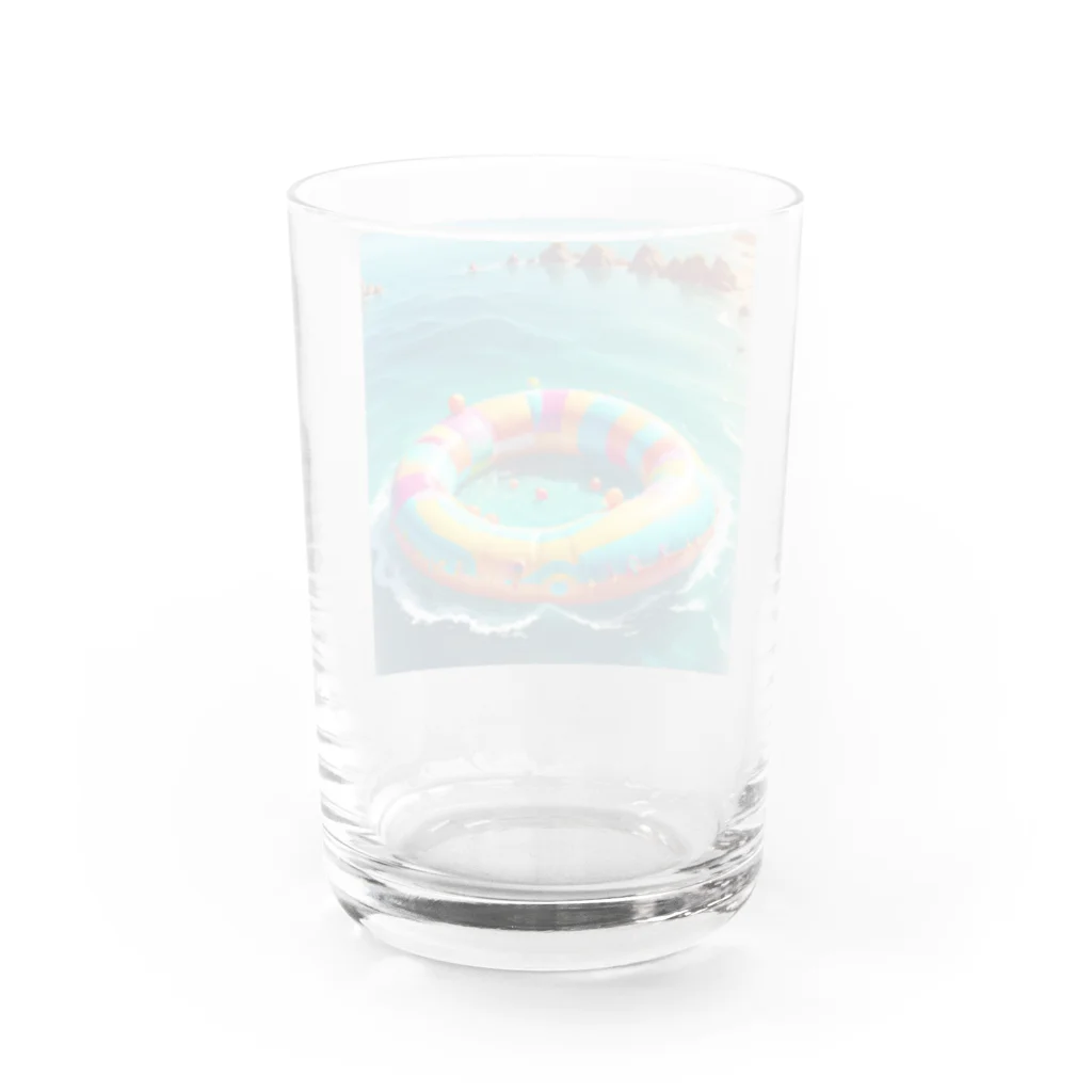 noiSutoaのカラフルなうきわ Water Glass :back